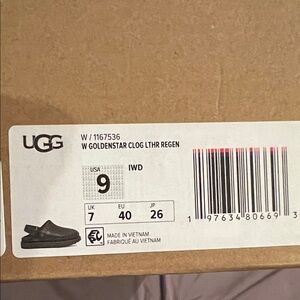UGG Women's Brown Leather Clogs NWT